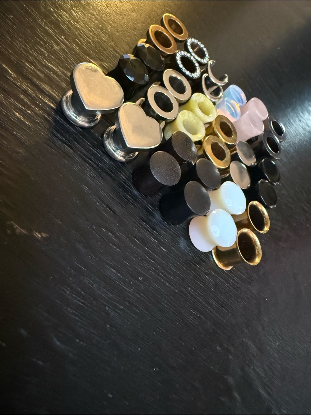 Assorted Ear Gauge Plugs and Tunnels - Mixed Colors - Picture 3 of 3
